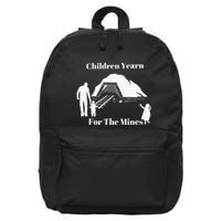 Children Yearn For The Mines 16 in Basic Backpack