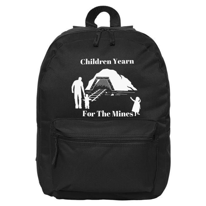 Children Yearn For The Mines 16 in Basic Backpack
