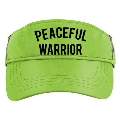 Cool Yoga Funny Gift Peaceful Warrior Gift Funny Gift Adult Drive Performance Visor