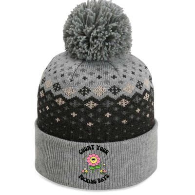 Count Your Fucking Days The Baniff Cuffed Pom Beanie