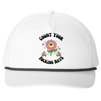 Count Your Fucking Days Snapback Five-Panel Rope Hat