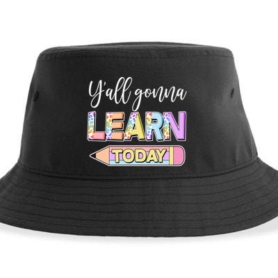 Cute Yall Gonna Learn Today Sustainable Bucket Hat