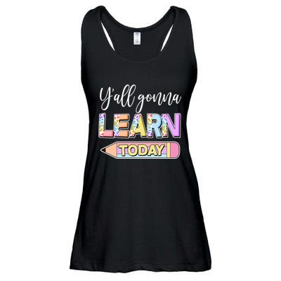 Cute Yall Gonna Learn Today Ladies Essential Flowy Tank