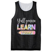 Cute Yall Gonna Learn Today Mesh Reversible Basketball Jersey Tank