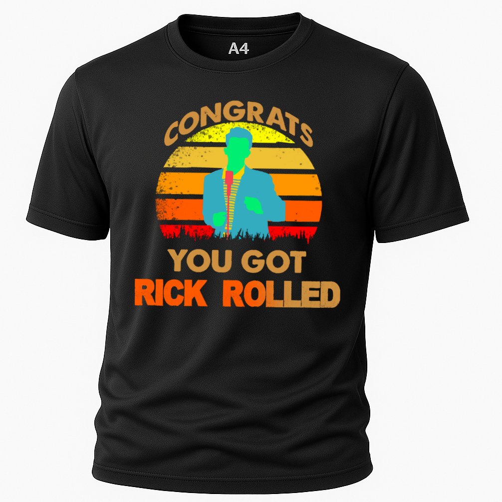Congrats You Got Rick Rolled Meme Performance Shirt