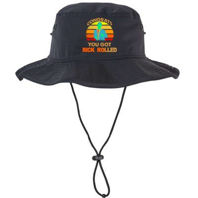 Congrats You Got Rick Rolled Meme Bucket Hat
