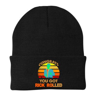 Congrats You Got Rick Rolled Meme Beanie