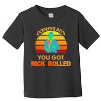Congrats You Got Rick Rolled Meme Toddler T-Shirt
