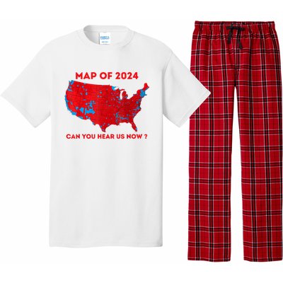 Can You Hear Us Now Map Of 2024 Usa County Election Pajama Set