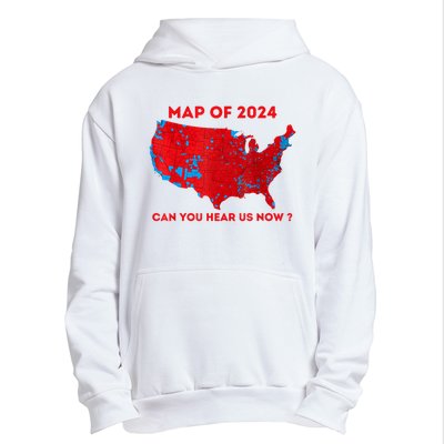 Can You Hear Us Now Map Of 2024 Usa County Election Urban Pullover Hoodie