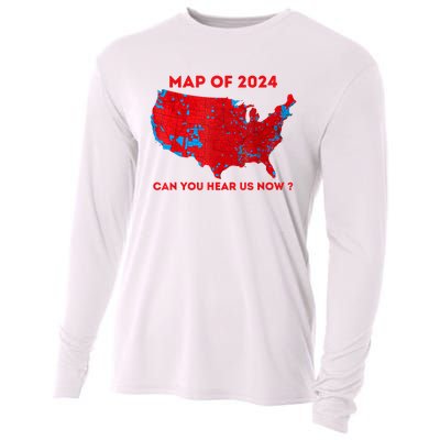 Can You Hear Us Now Map Of 2024 Usa County Election Cooling Performance Long Sleeve Crew