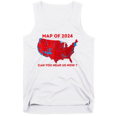 Can You Hear Us Now Map Of 2024 Usa County Election Tank Top