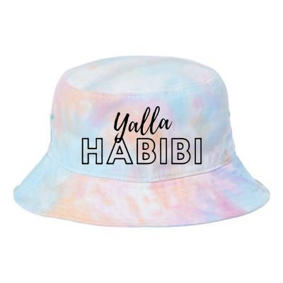 Cool Yalla Habibi Arabic Writing Tie Dye Newport Bucket Hat