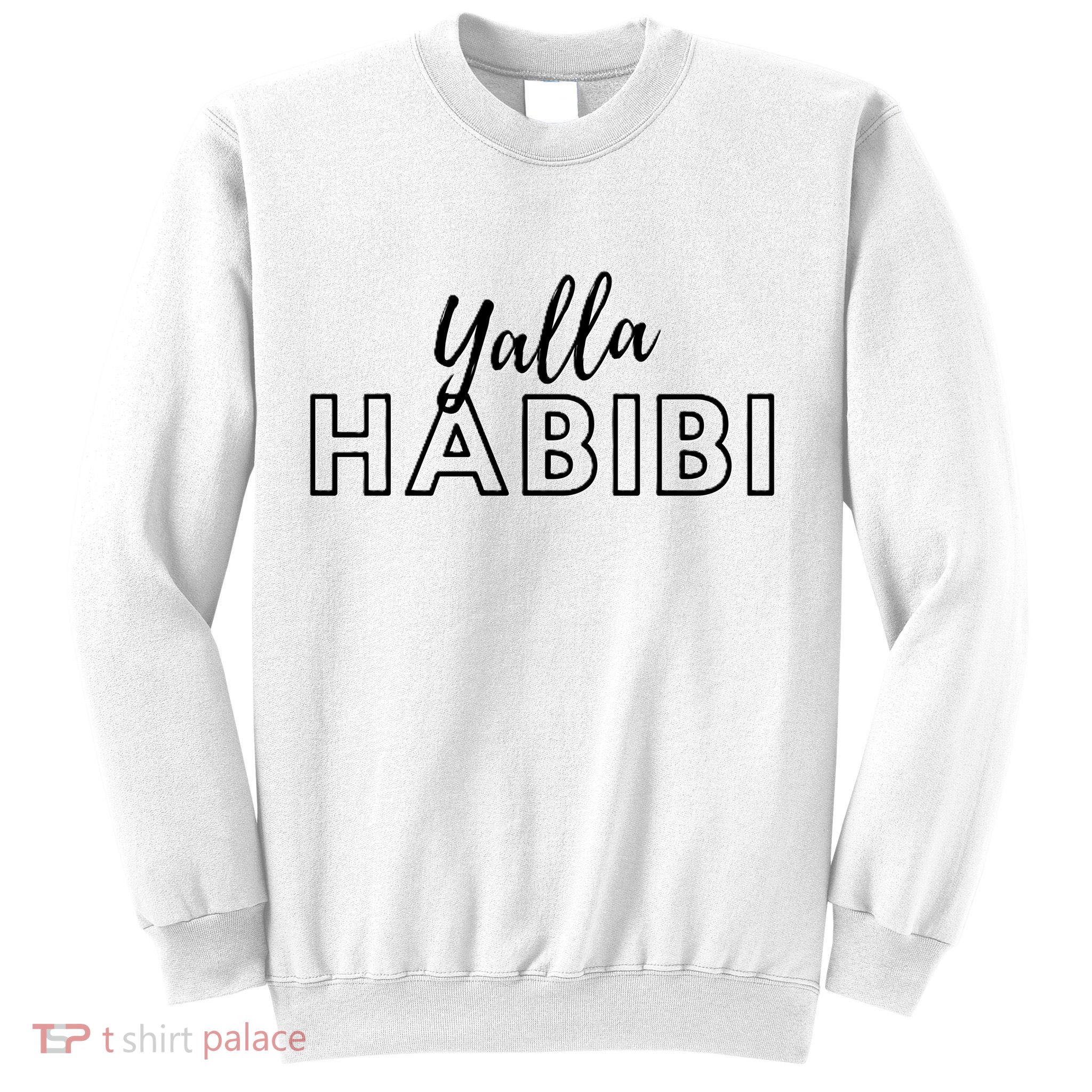 Cool Yalla Habibi Arabic Writing Sweatshirt