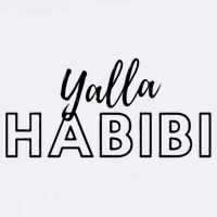 Cool Yalla Habibi Arabic Writing T-Shirt