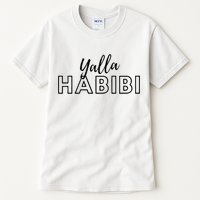 Cool Yalla Habibi Arabic Writing Tall T-Shirt