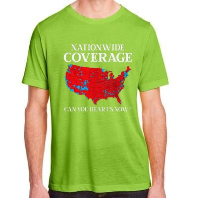 Can You Hear Us Now Nationwide Coverage Map Of 2024 Adult ChromaSoft Performance T-Shirt