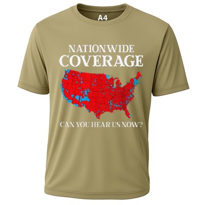 Can You Hear Us Now Nationwide Coverage Map Of 2024 Cooling Performance Crew T-Shirt