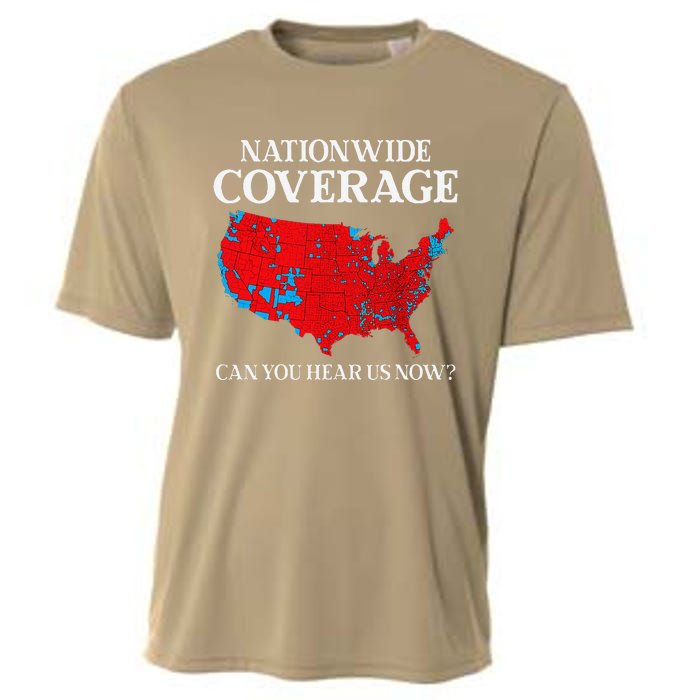 Can You Hear Us Now Nationwide Coverage Map Of 2024 Cooling Performance Crew T-Shirt