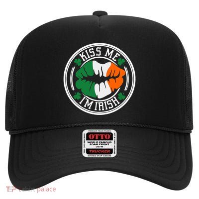 Celebrate Your Irish Pride In Style With Kiss Me IM Irish High Crown Mesh Back Trucker Hat
