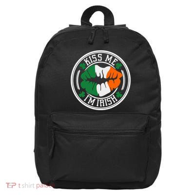 Celebrate Your Irish Pride In Style With Kiss Me IM Irish 16 in Basic Backpack
