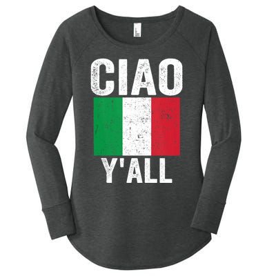 Ciao YAll Italian Slang Italian Saying Women's Perfect Tri Tunic Long Sleeve Shirt