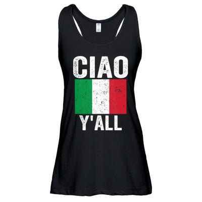 Ciao YAll Italian Slang Italian Saying Ladies Essential Flowy Tank