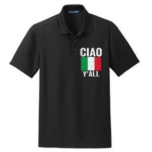 Ciao YAll Italian Slang Italian Saying Dry Zone Grid Polo