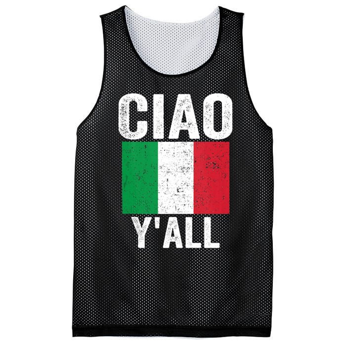 Ciao YAll Italian Slang Italian Saying Mesh Reversible Basketball Jersey Tank