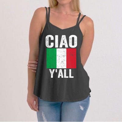 Ciao YAll Italian Slang Italian Saying Women's Strappy Tank