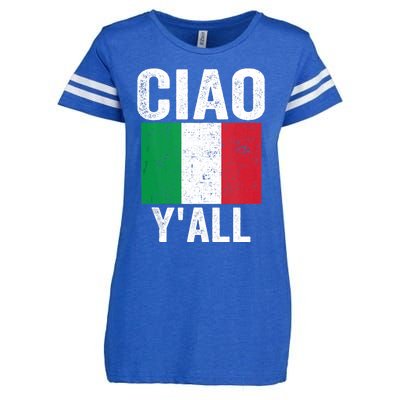 Ciao YAll Italian Slang Italian Saying Enza Ladies Jersey Football T-Shirt