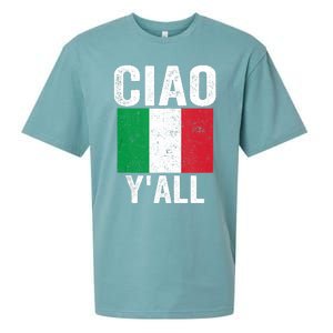 Ciao YAll Italian Slang Italian Saying Sueded Cloud Jersey T-Shirt