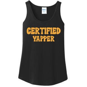 Certified Yapper I Love Yapping For Professional Yappers Ladies Essential Tank