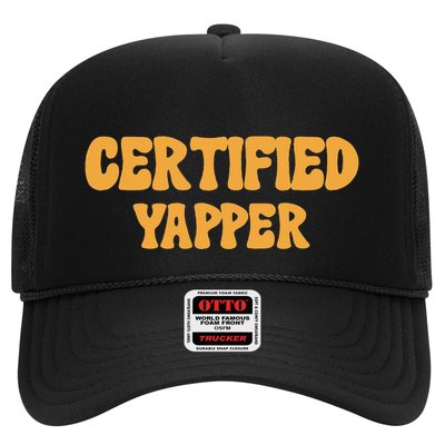 Certified Yapper I Love Yapping For Professional Yappers Trucker Hat