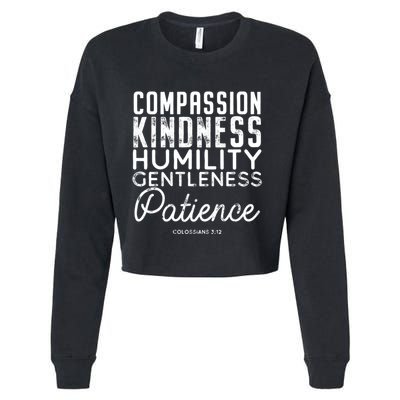 Clothe Yourselves In Compassion Kindness And More Meaningful Gift Cropped Pullover Crew