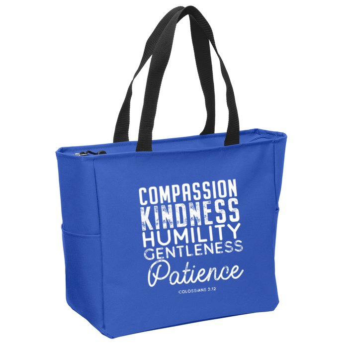 Clothe Yourselves In Compassion Kindness And More Meaningful Gift Zip Tote Bag