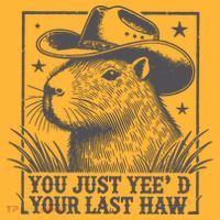 Capybara You Just Yeed Your Last Haw Pom Pom 12in Knit Beanie