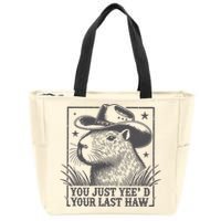 Capybara You Just Yeed Your Last Haw Zip Tote Bag