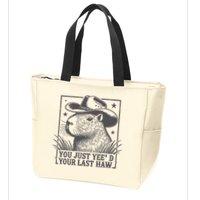 Capybara You Just Yeed Your Last Haw Zip Tote Bag