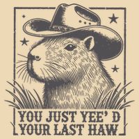 Capybara You Just Yeed Your Last Haw Zip Tote Bag