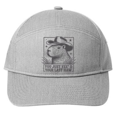 Capybara You Just Yeed Your Last Haw 7-Panel Snapback Hat