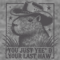 Capybara You Just Yeed Your Last Haw 7-Panel Snapback Hat