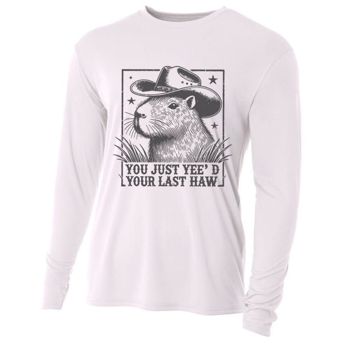 Capybara You Just Yeed Your Last Haw Cooling Performance Long Sleeve Crew