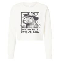 Capybara You Just Yeed Your Last Haw Cropped Pullover Crew