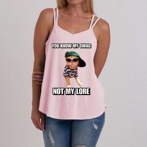 Cringeytees You Know My Swag Not My Lore Women's Strappy Tank