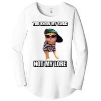 Cringeytees You Know My Swag Not My Lore Women's Perfect Tri Tunic Long Sleeve Shirt