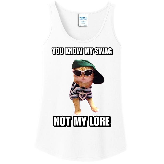 Cringeytees You Know My Swag Not My Lore Ladies Essential Tank