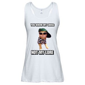 Cringeytees You Know My Swag Not My Lore Ladies Essential Flowy Tank