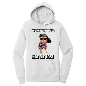 Cringeytees You Know My Swag Not My Lore Women's Pullover Hoodie