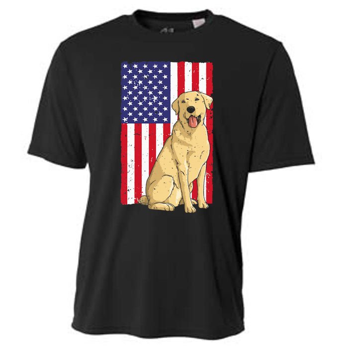 Cool Yellow Lab Art For Yellow Labrador Retriever Cooling Performance Crew T-Shirt